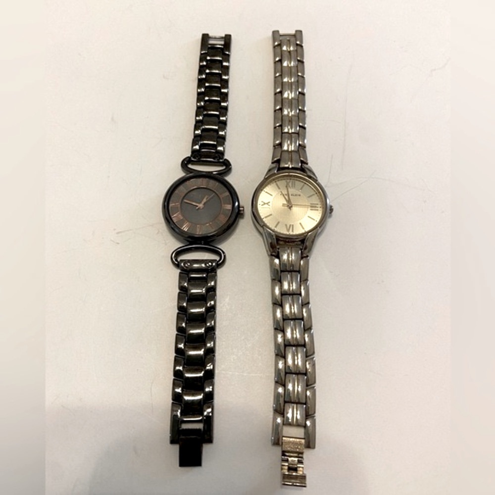 Sale Anne Klein Watches Black Goldtone Stainless Steel